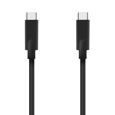 Cable usb 3.2 tipo-c aisens a107-0706 5gbps 3a 60w/ usb tipo-c macho - usb tipo-c macho/ hasta 60w/ 625mbps/ 4m/ negro