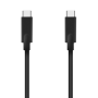 Cable usb 3.2 tipo-c aisens a107-0706 5gbps 3a 60w/ usb tipo-c macho - usb tipo-c macho/ hasta 60w/ 625mbps/ 4m/ negro