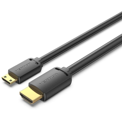 Cable hdmi 4k vention aghbg/ hdmi macho - mini hdmi macho/ 1.5m/ negro