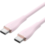 Cable usb 2.0 tipo-c vention tawpg/ usb tipo-c macho - usb tipo-c macho/ hasta 100w/ 480mbps/ 1.5m/ rosa