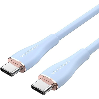 Cable usb 2.0 tipo-c vention tawsg/ usb tipo-c macho - usb tipo-c macho/ hasta 100w/ 480mbps/ 1.5m/ azul