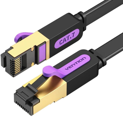 Cable de red rj45 sftp vention icdbf cat7/ 1m/ negro