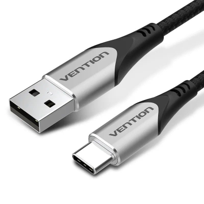 Cable usb 2.0 tipo-c vention codhd/ usb tipo-c macho - usb macho/ hasta 60w/ 480mbps/ 50cm/ gris