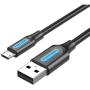 Cable usb 2.0 vention colbd/ usb macho - microusb macho/ hasta 60w/ 480mbps/ 50cm/ negro