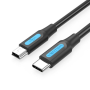 Cable usb 2.0 tipo-c vention cowbd/ usb tipo-c macho - miniusb macho/ hasta 10w/ 480mbps/ 50cm/ negro