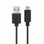 Cable usb 2.0 nanocable 10.01.2102/ usb tipo-c macho - usb macho/ 2m/ negro