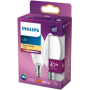 Bombilla led philips led classic/ casquillo e14/ 4.3w/ 470 lúmenes/ 2700k/ pack de 2 uds