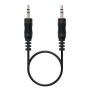 Cable estéreo nanocable 10.24.0120/ jack 3.5 macho - jack 3.5 macho/ 20m/ negro