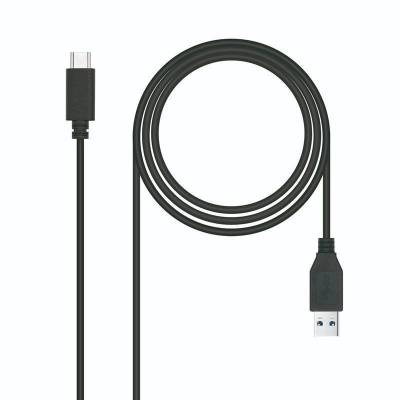 Cable usb 3.1 tipo-c nanocable 10.01.4000/ usb tipo-c macho - usb macho/ 50cm/ negro