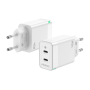 Cargador gan de pared aisens asch-45w2p005-w/ 2xusb tipo-c/ 45w