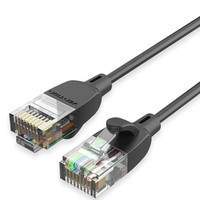 Cable de red rj45 utp vention ibibj cat.6a/ 5m/ negro