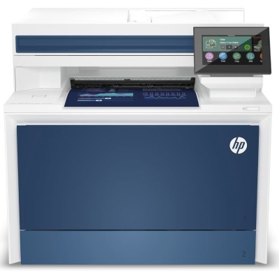 Multifunción láser color hp laserjet pro 4302dw/ wifi/ dúplex/ blanca y azul