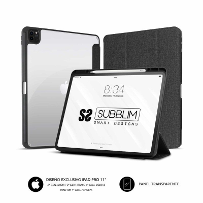 Funda subblim clear shock para tablet ipad pro 11' 2020-2022/ negra