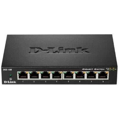 Switch d-link dgs-108 8 puertos/ rj-45 10/100/1000