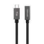 Cable alargador usb 3.2 nanocable 10.01.4400/ usb tipo-c macho - usb tipo-c hembra/ 50cm/ negro