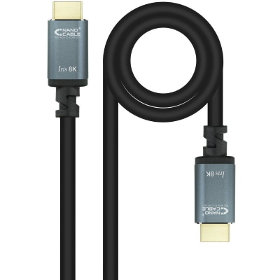 Cable hdmi 2.1 iris 8k nanocable 10.15.8005/ hdmi macho - hdmi macho/ 5m/ negro