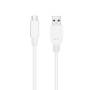 Cable usb 3.1 tipo-c nanocable 10.01.4000-w/ usb tipo-c macho - usb macho/ 50cm/ blanco