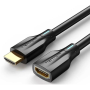 Cable alargador hdmi 8k vention ahbbf/ hdmi macho - hdmi hembra/ 1m/ negro