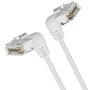 Cable de red rj45 utp vention ibowd cat.6a/ 50cm/ cabeza rotatoria 360º/ blanco