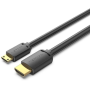 Cable hdmi 4k vention aghbh/ hdmi macho - mini hdmi macho/ 2m/ negro