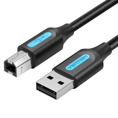 Cable usb 2.0 impresora vention coqbl/ usb tipo-b macho - usb macho/ 480mbps/ 10m/ negro