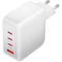 Cargador gan de pared vention feiw0-eu/ 3xusb tipo-c + cable usb tipo-c/ 1xusb/ 140w