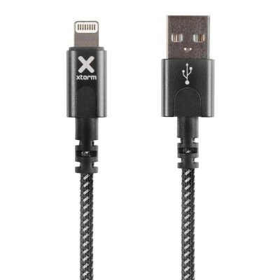 Cable usb 2.0 lightning xtorm cx2021/ usb macho - lightning macho/ hasta 12w/ 480mbps/ 3m/ negro