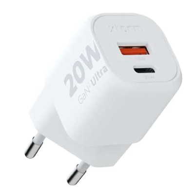 Cargador de pared xtorm xec020/ 1xusb tipo-c/ 1xusb/ 20w