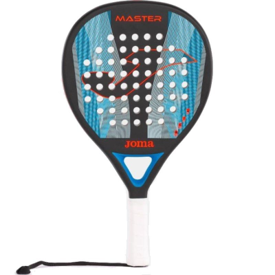 Pala de pádel joma master/ negra y turquesa flúor