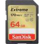 Tarjeta de memoria sandisk extreme 64gb sd xc uhs-i clase 10/ 170mbs