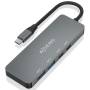 Hub usb tipo-c aisens a109-0694/ 2xusb/ 2xusb tipo-c/ gris