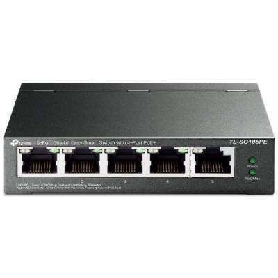 Switch tp-link tl-sg105pe 5 puertos/ rj-45 10/100/1000 poe