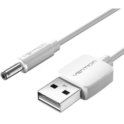 Cable alimentación vention ceywd/ usb-a macho - dc 5.5mm macho/ 50cm/ blanco