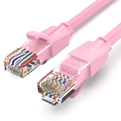 Cable de red rj45 utp vention ibeph cat.6/ 2m/ rosa