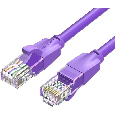 Cable de red rj45 utp vention ibevf cat.6/ 1m/ morado