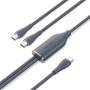 Cable usb 2.0 tipo-c vention ctmbg/ usb tipo-c macho - 2 x usb tipo-c macho/ hasta 100w/ 480mbps/ 1.5m/ negro