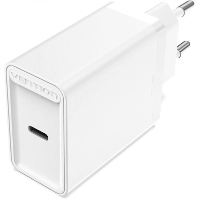 Cargador de pared vention faiw0-eu/ 1xusb tipo-c/ 30w