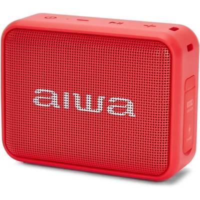 Altavoz con bluetooth aiwa bs-200rd/ 6w/ 1.0/ rojo