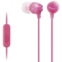 Auriculares intrauditivos sony mdr-ex15appi/ con micrófono/ jack 3.5/ rosas