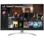 Smart monitor lg 32sq700s-w 31.5'/ 4k/ smart tv/ multimedia/ regulable en altura/ plata y blanco