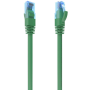 Cable de red rj45 awg26 cca utp aisens a135-0807 cat.6/ 50cm/ verde