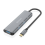 Hub usb tipo-c aisens a109-0762/ 3xusb/ 1xusb tipo-c/ gris