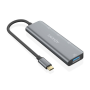 Hub usb tipo-c aisens a109-0764/ 3xusb/ 1xusb tipo-c/ gris