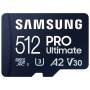 Tarjeta de memoria samsung pro ultimate 512gb microsd xc con adaptador/ clase 10/ 200mbs