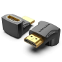 Adaptador hdmi 4k 270º vention ainb0/ hdmi macho - hdmi hembra/ pack 2 uds