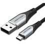 Cable usb 2.0 vention cochd/ usb macho - microusb macho/ 480mbps/ 50cm/ negro