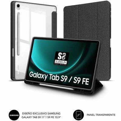 Funda subblim clear shock para tablet samsung s9 11'/ s9 fe 10.9'/ negra