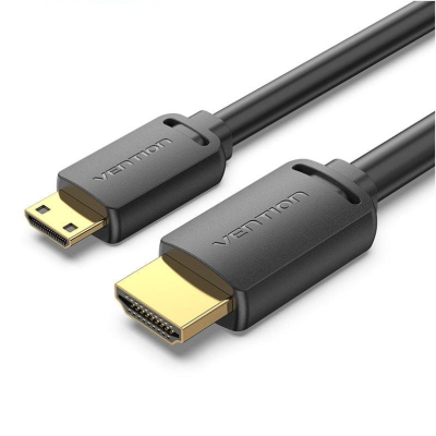 Cable hdmi 4k vention aghbf/ hdmi macho - mini hdmi macho/ 1m/ negro