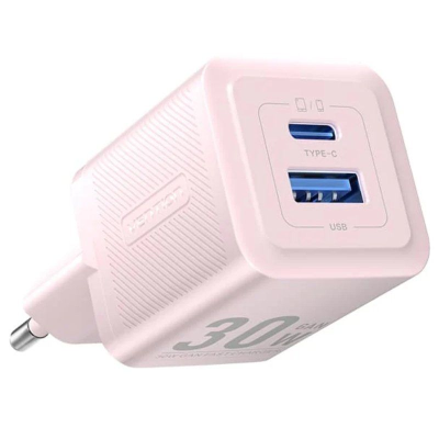 Cargador gan de pared vention feqp0-eu/ 1xusb tipo-c/ 1xusb/ 30w