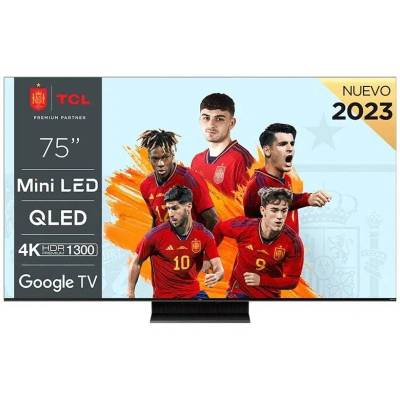 Televisor tcl qled-mini led 75c805 75'/ ultra hd 4k/ smart tv/ wifi